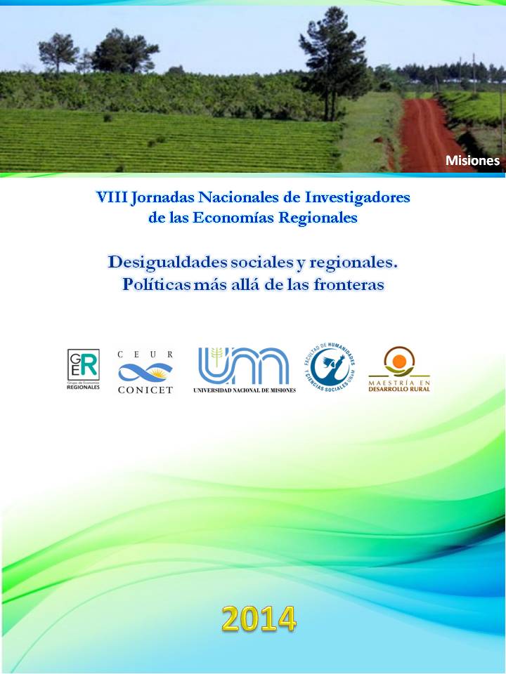 VIII Jornadas Nacionales de Investigadores  de las Economías Regionales